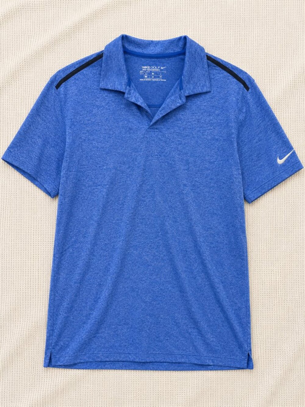 Nike Golf Dri-FIT Polo Shirt | Men's Size Medium | Heather Royal Blue